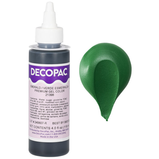 Emerald 4 oz Trend Gel Food Color Decopac