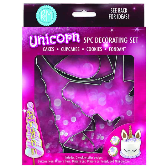 Unicorn Cookie Cutter Set of 5