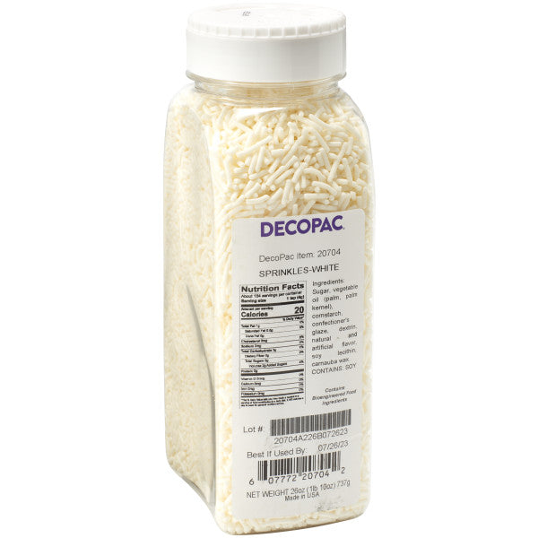 Decopac White Sprinkles 20704