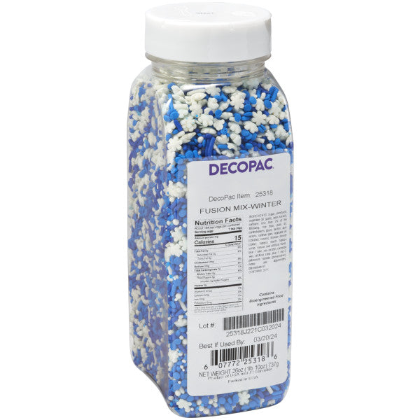 Decopac Winter Fusion Sprinkle Mix Jar 25318