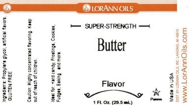 Lorann Butter Flavor Label 0140