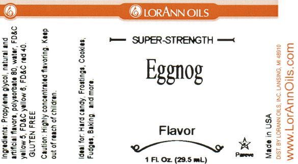 Lorann Eggnog Flavor Label 0420