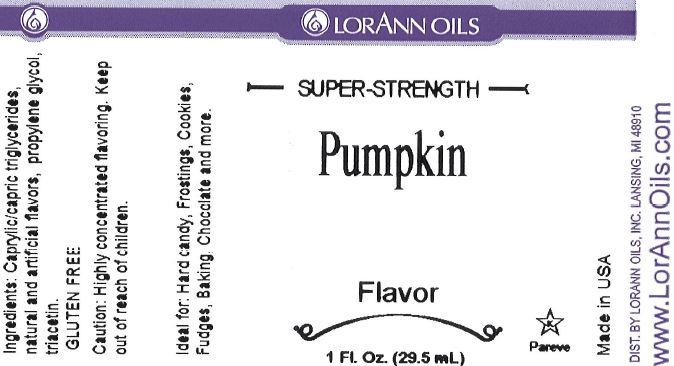 Lorann Pumpkin Flavor Label 0570