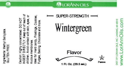 Lorann Wintergreen Flavor Label 0030