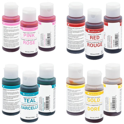 Liquid Food Color 1 oz Set of 12