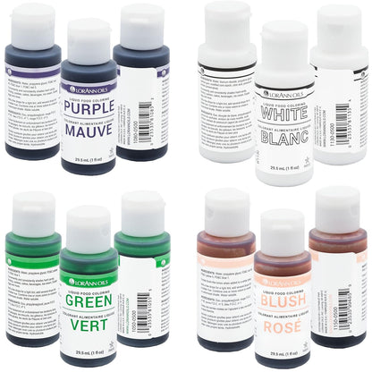 Liquid Food Color 1 oz Set of 12