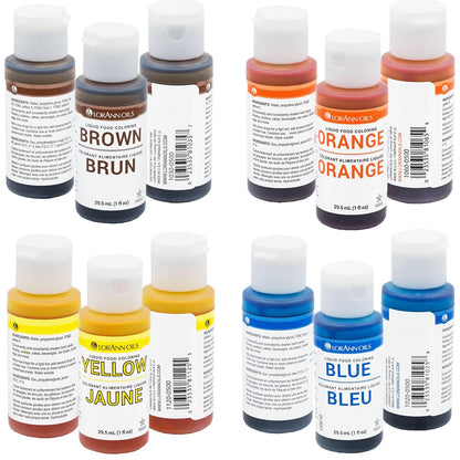 Liquid Food Color 1 oz Set of 12