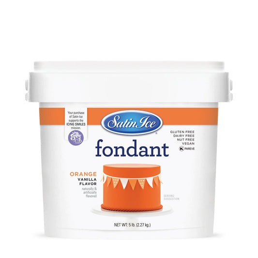 Orange Satin Ice Fondant 5 lbs