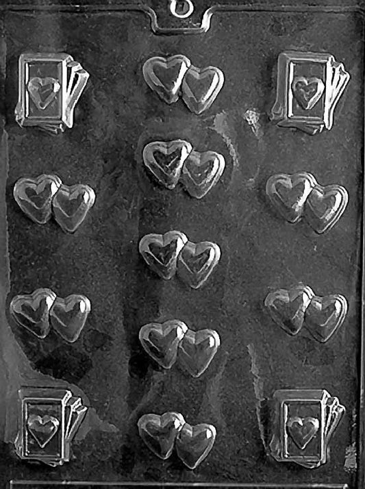 Double Heart Assortment Chocolate Mold