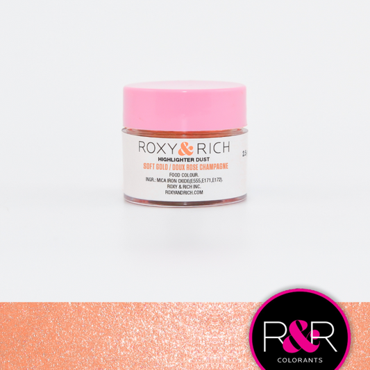 Soft Rose Gold Highlighter Dust Roxy & Rich