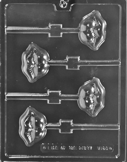 Luscious Lips Lolly Chocolate Mold