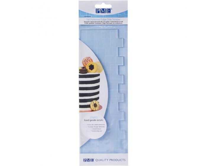 PME Stripes Tall Patterned Edge Side Scraper