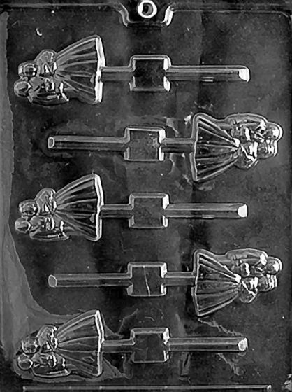 Bride & Groom Lolly Chocolate Mold